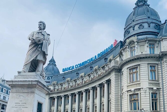 8h Bucharest full-day Tour, Parliament and Top Attraction, Privat - Romanian Athenaeum and Revolution Square: culture and the turning point