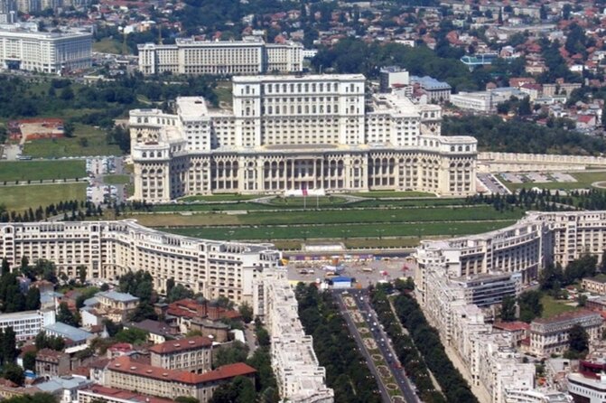 8h Bucharest full-day Tour, Parliament and Top Attraction, Privat - Palace of Parliament: ID, stairs, and why the inside matters