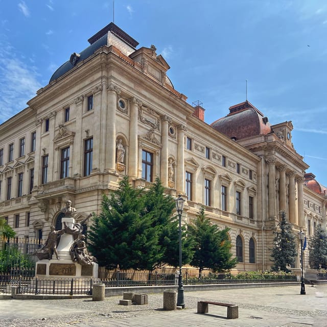 A Tale of Bucharest Old Town Walking Tour - CEC Palace and the Built-In “Little Paris” Clue
