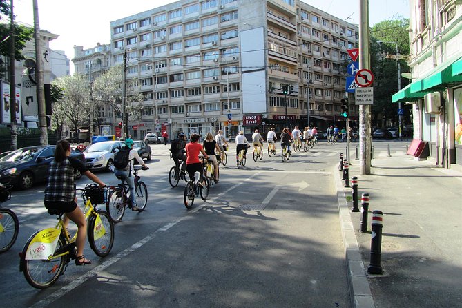 Bicycle Sightseeing in Bucharest - A communist architecture photo stop that actually explains something
