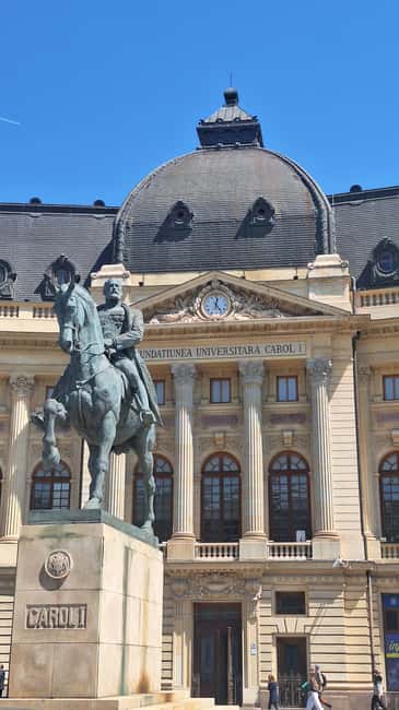 Bucharest Photo Walk - Instagram&Cinematic Spots in 3 hours - CEC Palace and Stavropoleos Monastery: architecture plus atmosphere