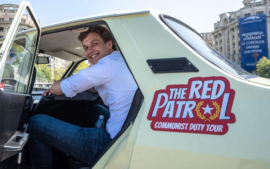 Bucharest: Private Communist Tour in a Romanian Vintage Car - House of the Free Press: the endpoint that ties daily life to propaganda