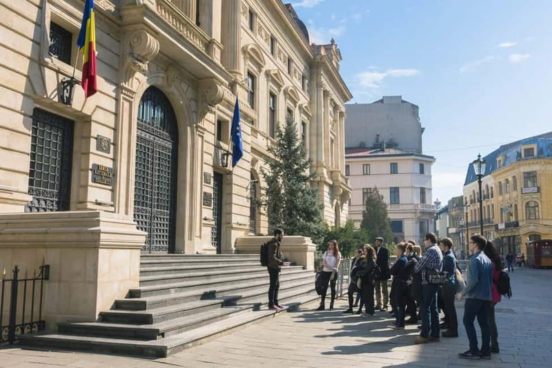 Bucharest: Tour of Old Town, Calea Victoriei & Communism - Meeting outside the Romanian Athenaeum, where Bucharest looks like royalty