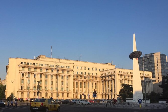 Contrasts of Communism - Small Group Walking Tour in Bucharest - Palace of Parliament outside: the second-largest administrative building and Ceausescu’s last whim