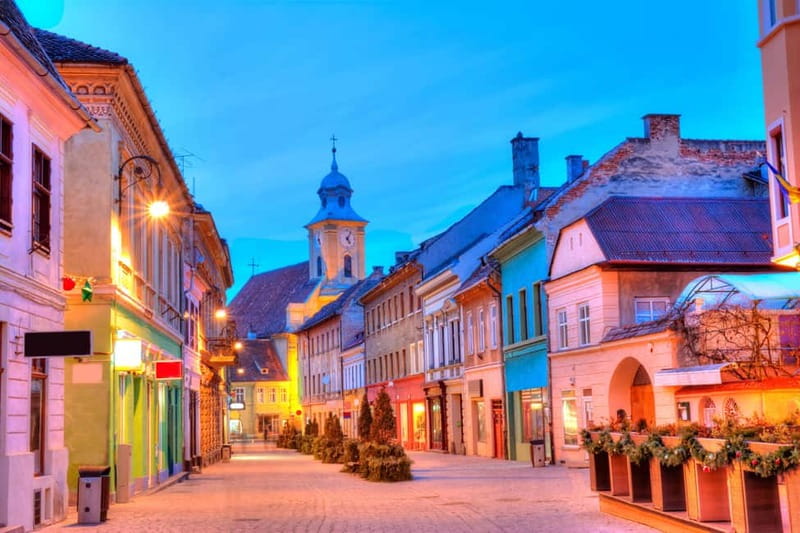 From Bucharest: Peles Castle, Brasov & Bran Castle Day Trip - Brașov Old Town walking tour: where you slow down