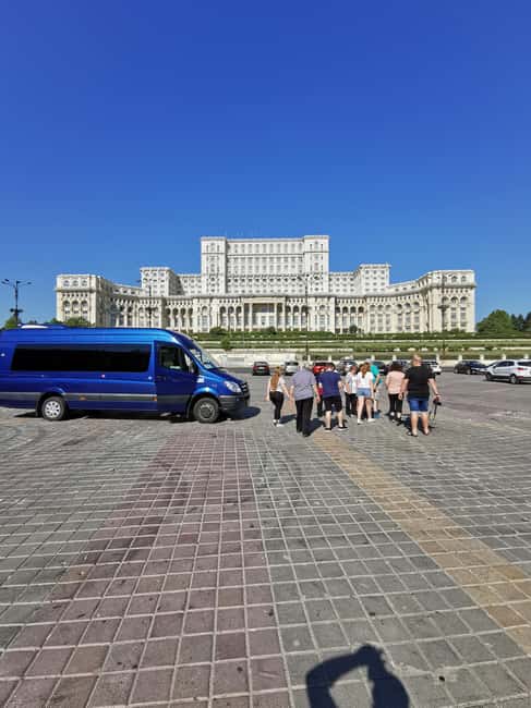 Hop-on Hop-off minibus Tour of Bucharest & Village Museum - Revolution Square: the photo stop that anchors the modern story