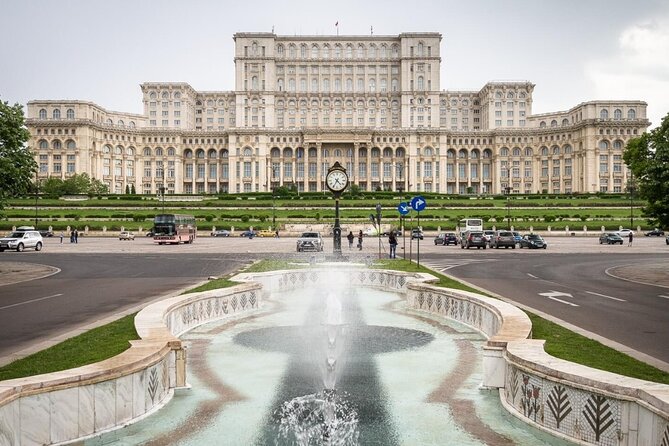 Private Guided Panoramic Tour in Bucharest by Car - The government streetscape: Victoria Palace and House of the Free Press