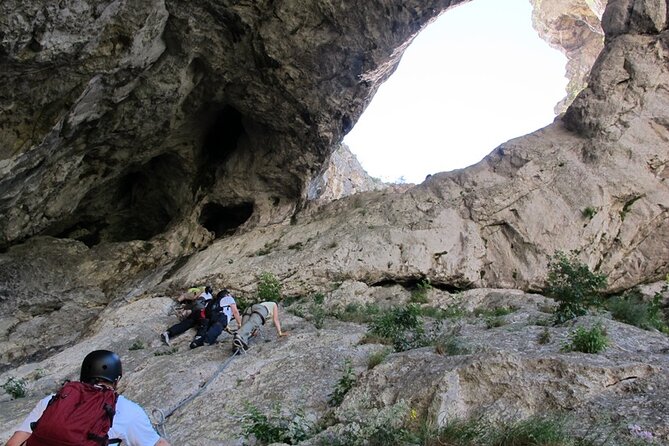 Private Hiking OR Climbing Experience in beaufitul gorges - The climb section: iron path challenge with guided support