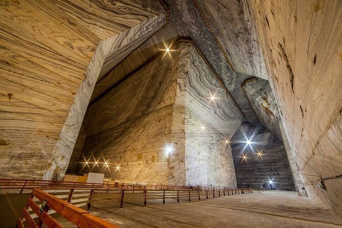Salt Mine - Slanic Prahova - Entering the Unirea Salt Mine, what you experience at 208 meters