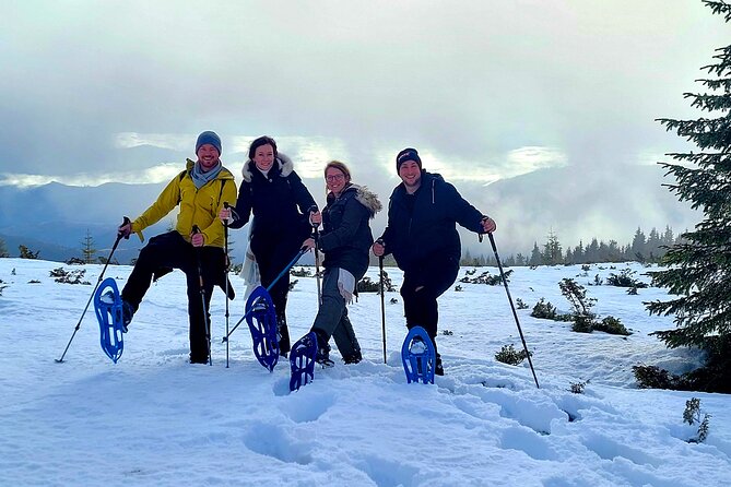Snowshoeing Fun Tour from Cluj Napoca - Great Mountain walk: viewpoints, deep forest, and winter ecology talk