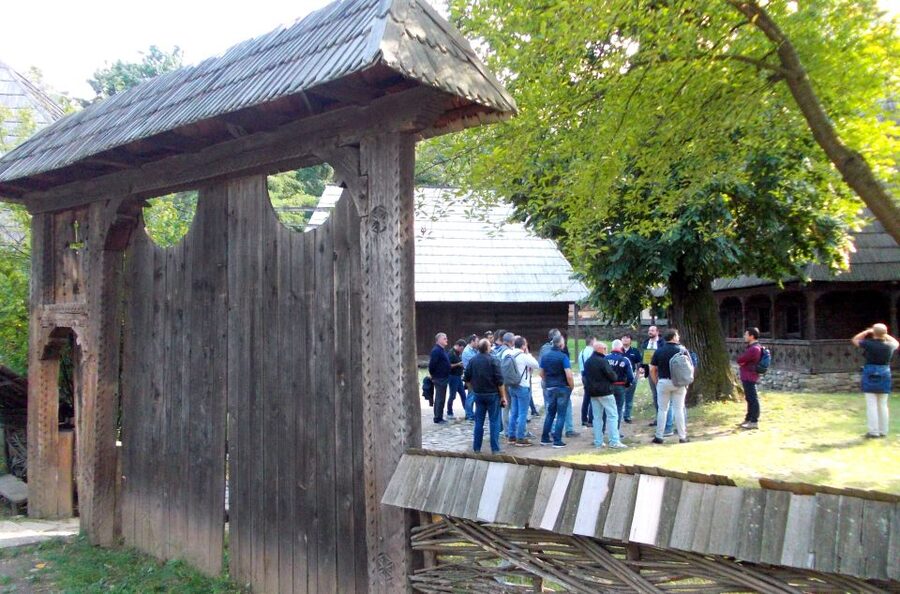 Traditions in Bucharest: Village Museum and Wine Tasting - A quick Romanian Athenaeum moment, then back toward Old Town vibes
