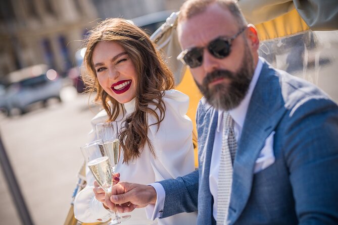 Tuk Tuk Bucharest Romantic Tour with miniBAR - Revolution Square, CEC Palace, and the Palace of Parliament corridor