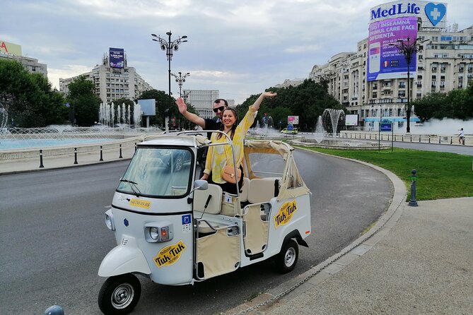 Tuk Tuk Bucharest Tour - Unique Experience in town! - Palace of Parliament from the road: the easiest big-picture view