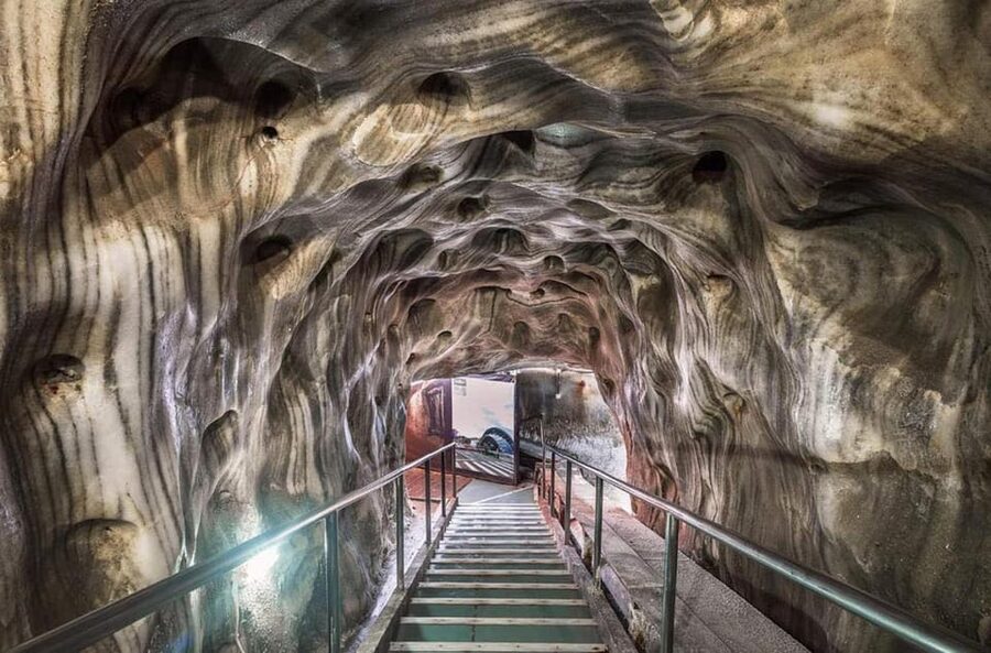 Turda Salt Mine : 1 Day auto tour from Oradea - Terezia mine scale: 90 meters of scale you can feel